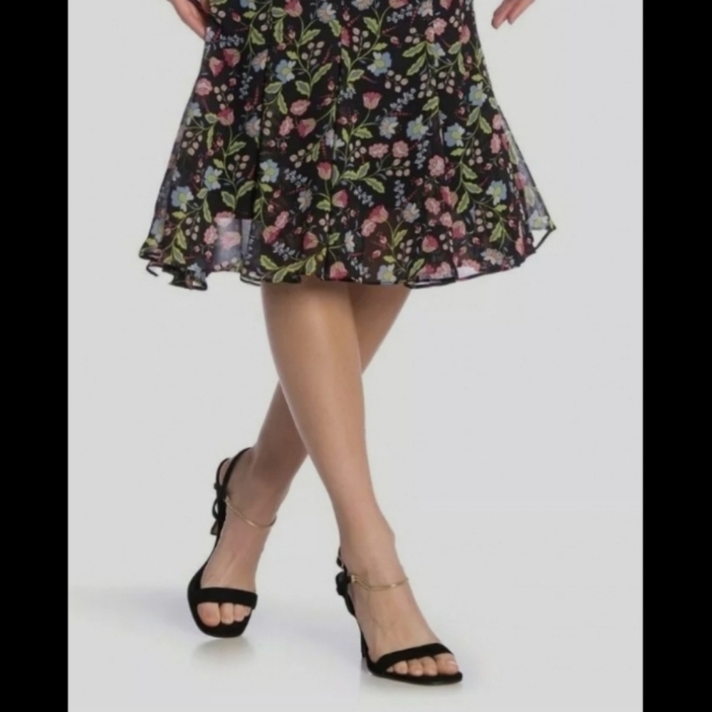 Nanette Lepore NWT Black Floral Dress - Picture 8 of 8